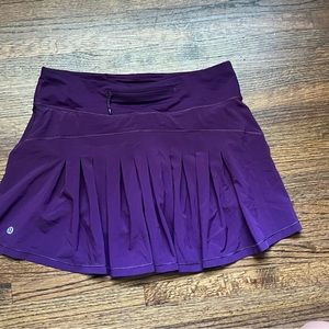 LULULEMON Circuit Breaker Pleated Tennis Skirt Sz: 6 Tall